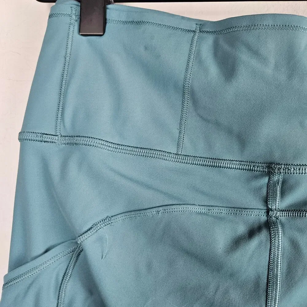 Lululemon Fast & Free 7/8 Tight II 6 Pacific Breeze Aqua Blue‎ Leggings